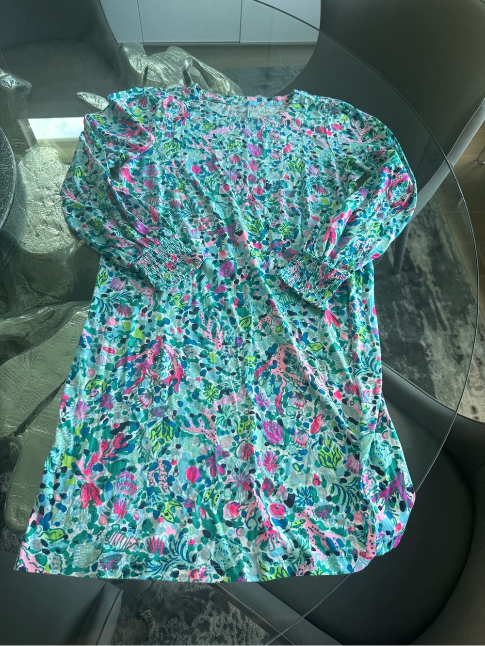 Lilly Pulitzer Diann Floral Long Sleeve Cotton Dress - Picture 3 of 6